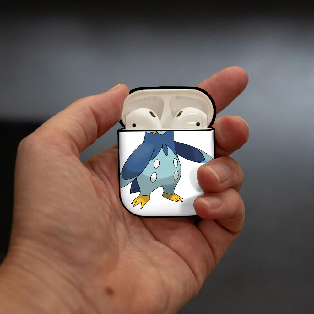 ポケットモンスター Pokémon AirPods 第2世代保護ケース ハードシェル ブラック 耐衝撃・防指紋・カラビナ付き