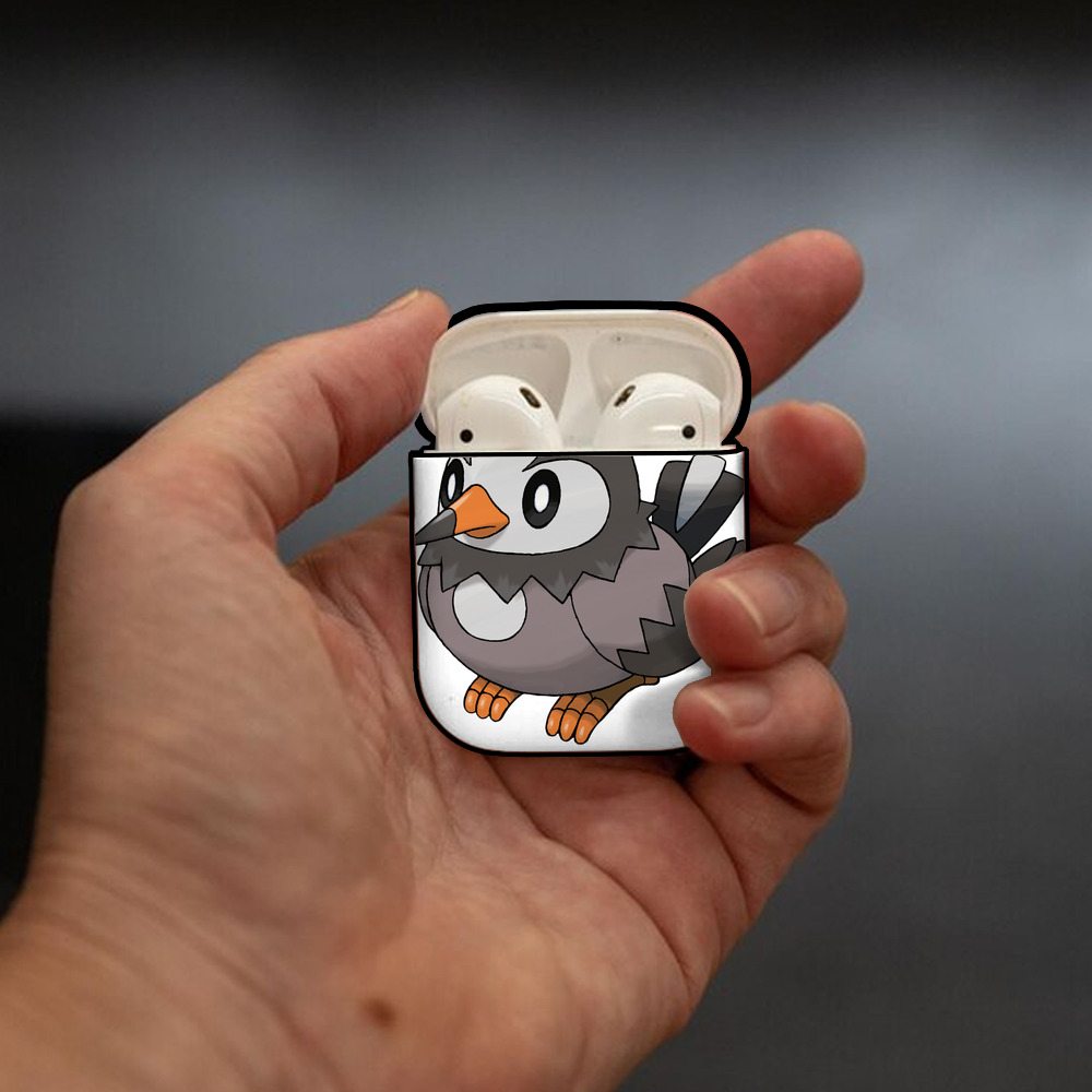 ポケットモンスター Pokémon AirPods 第2世代保護ケース ハードシェル ブラック 耐衝撃・防指紋・カラビナ付き