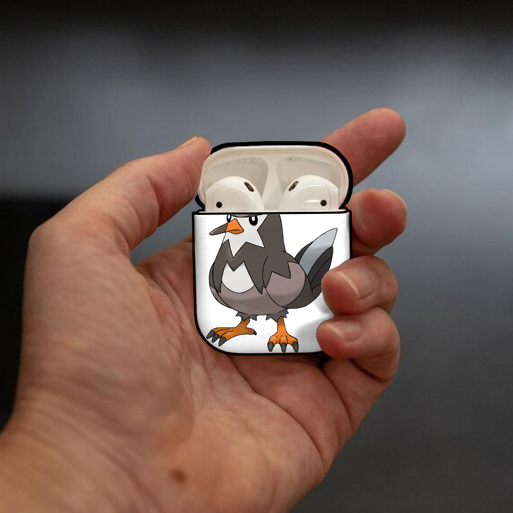 ポケットモンスター Pokémon AirPods 第2世代保護ケース ハードシェル ブラック 耐衝撃・防指紋・カラビナ付き