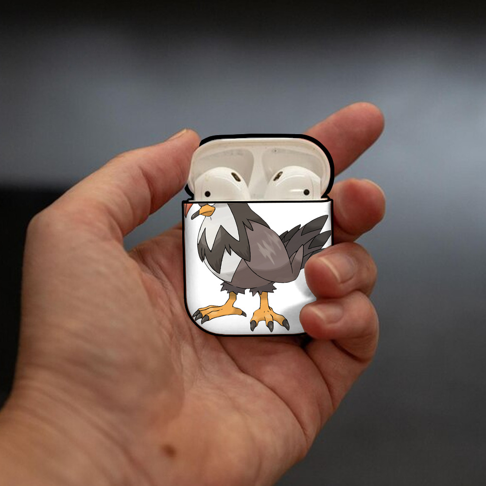 ポケットモンスター Pokémon AirPods 第2世代保護ケース ハードシェル ブラック 耐衝撃・防指紋・カラビナ付き