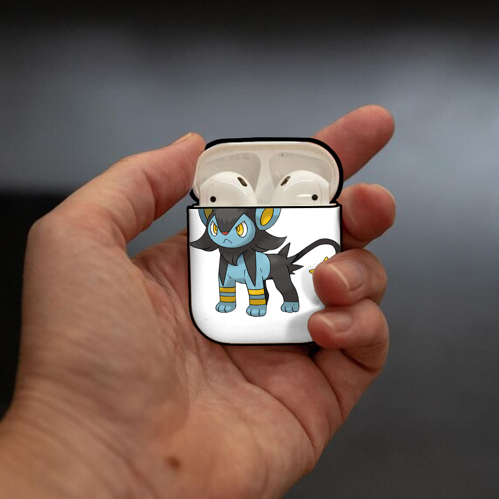 ポケットモンスター Pokémon AirPods 第2世代保護ケース ハードシェル ブラック 耐衝撃・防指紋・カラビナ付き