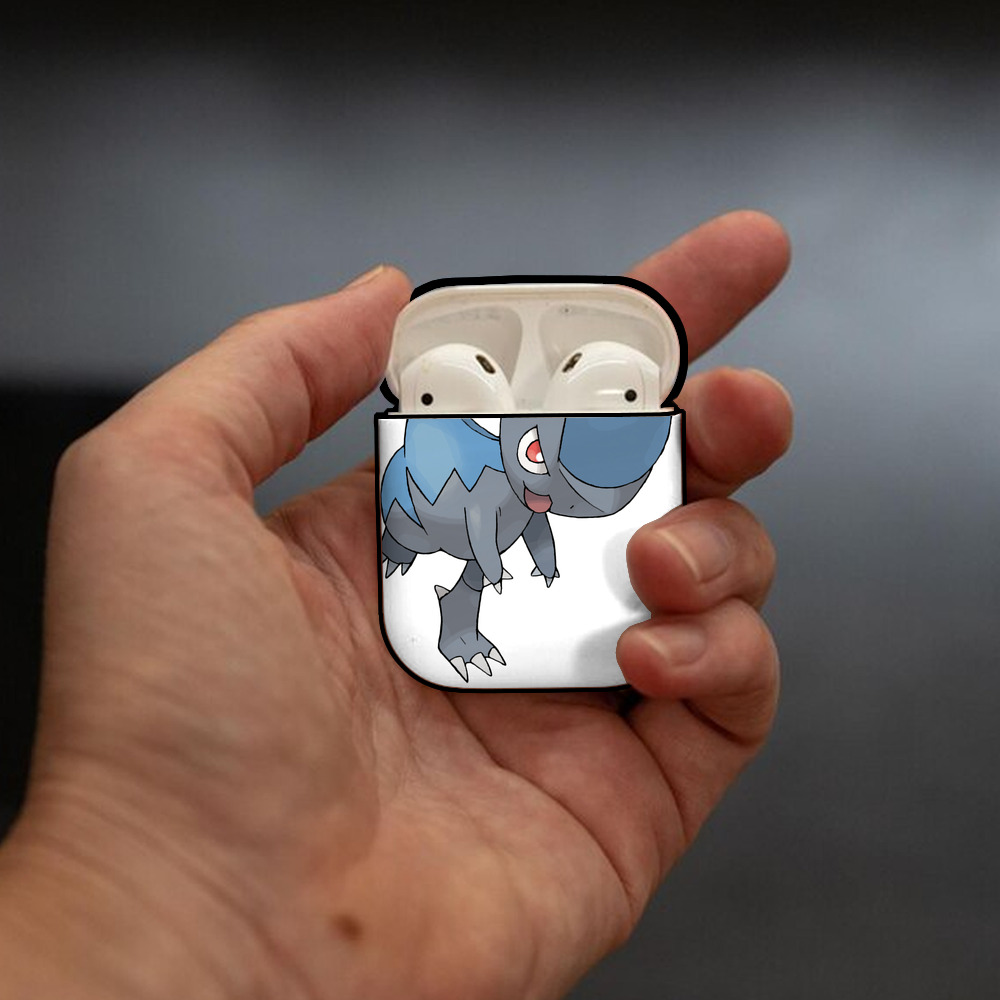 ポケットモンスター Pokémon AirPods 第2世代保護ケース ハードシェル ブラック 耐衝撃・防指紋・カラビナ付き