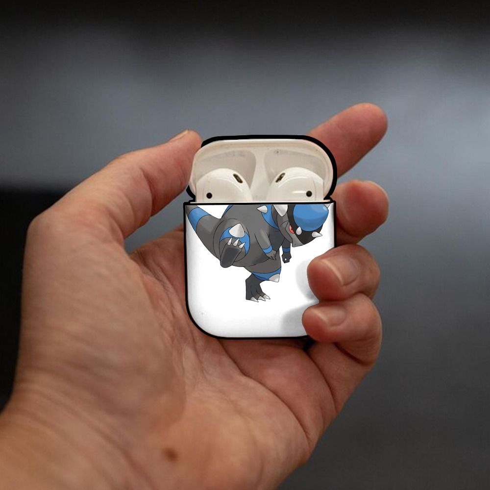ポケットモンスター Pokémon AirPods 第2世代保護ケース ハードシェル ブラック 耐衝撃・防指紋・カラビナ付き
