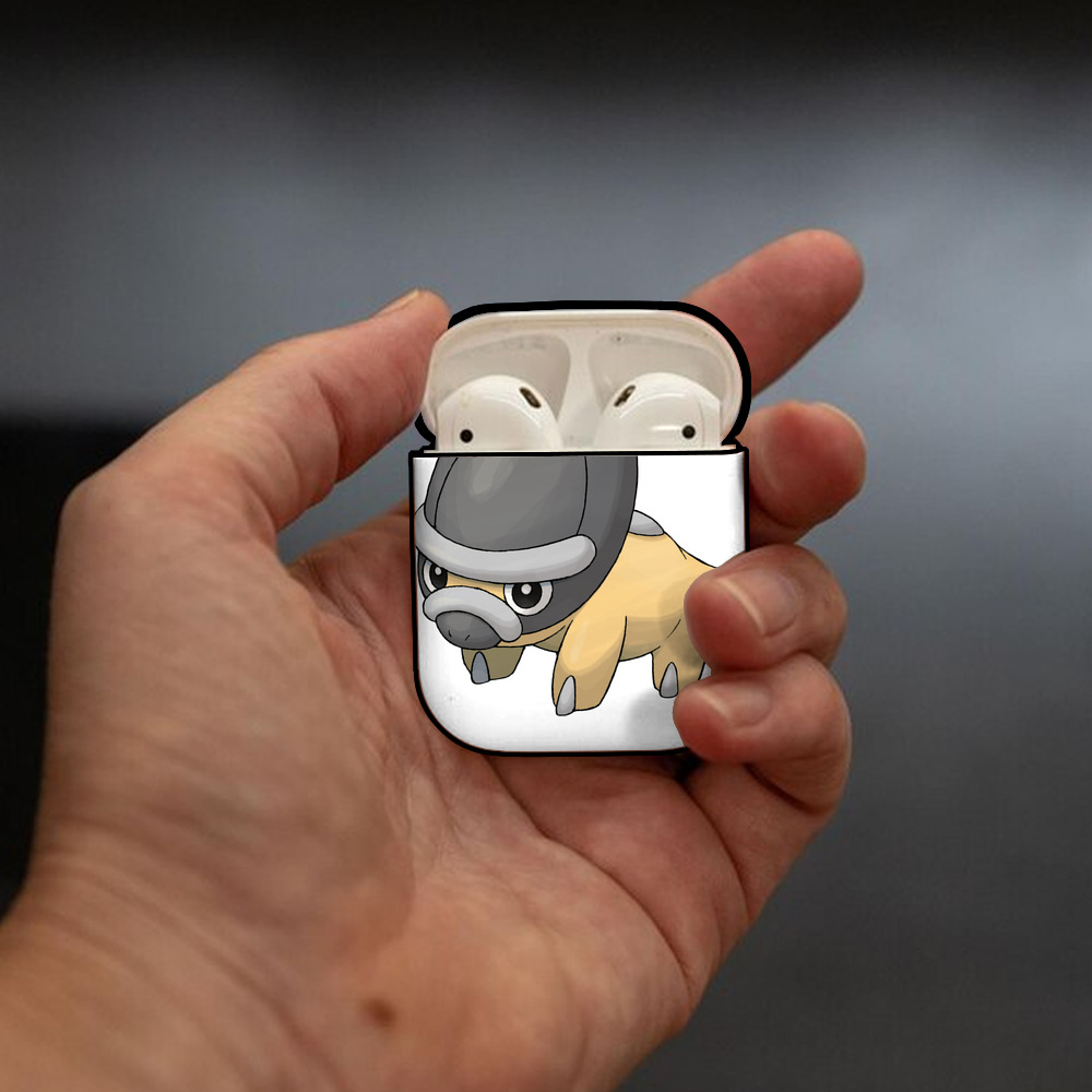 ポケットモンスター Pokémon AirPods 第2世代保護ケース ハードシェル ブラック 耐衝撃・防指紋・カラビナ付き
