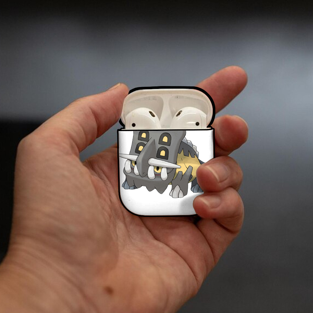ポケットモンスター Pokémon AirPods 第2世代保護ケース ハードシェル ブラック 耐衝撃・防指紋・カラビナ付き