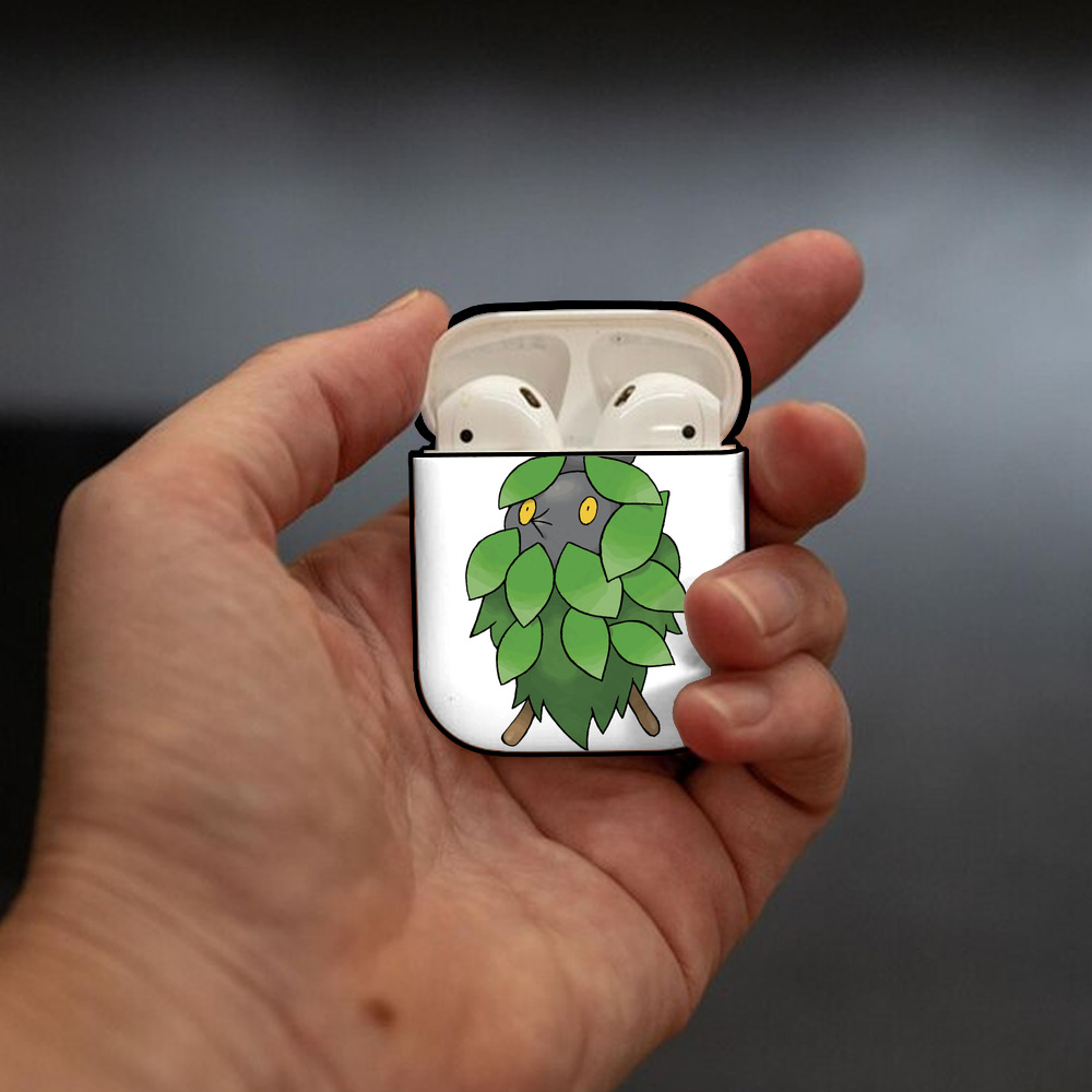 ポケットモンスター Pokémon AirPods 第2世代保護ケース ハードシェル ブラック 耐衝撃・防指紋・カラビナ付き