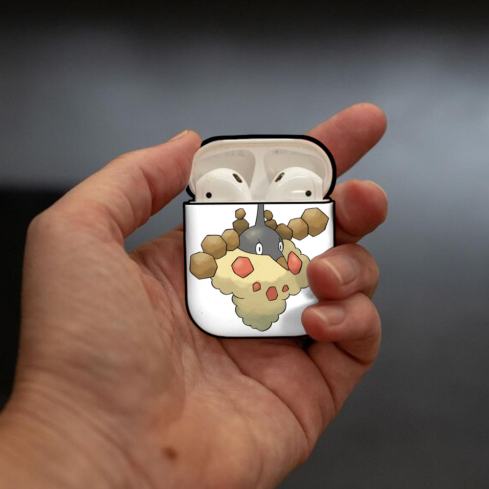 ポケットモンスター Pokémon AirPods 第2世代保護ケース ハードシェル ブラック 耐衝撃・防指紋・カラビナ付き