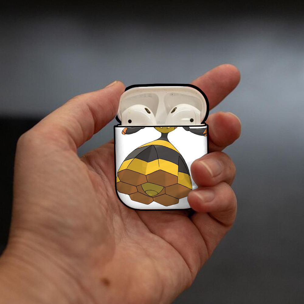 ポケットモンスター Pokémon AirPods 第2世代保護ケース ハードシェル ブラック 耐衝撃・防指紋・カラビナ付き