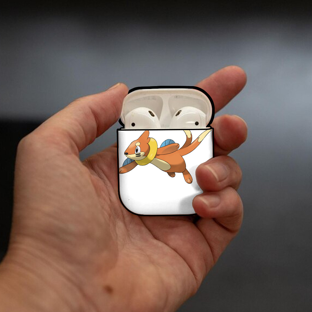 ポケットモンスター Pokémon AirPods 第2世代保護ケース ハードシェル ブラック 耐衝撃・防指紋・カラビナ付き