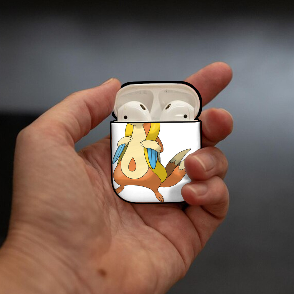 ポケットモンスター Pokémon AirPods 第2世代保護ケース ハードシェル ブラック 耐衝撃・防指紋・カラビナ付き