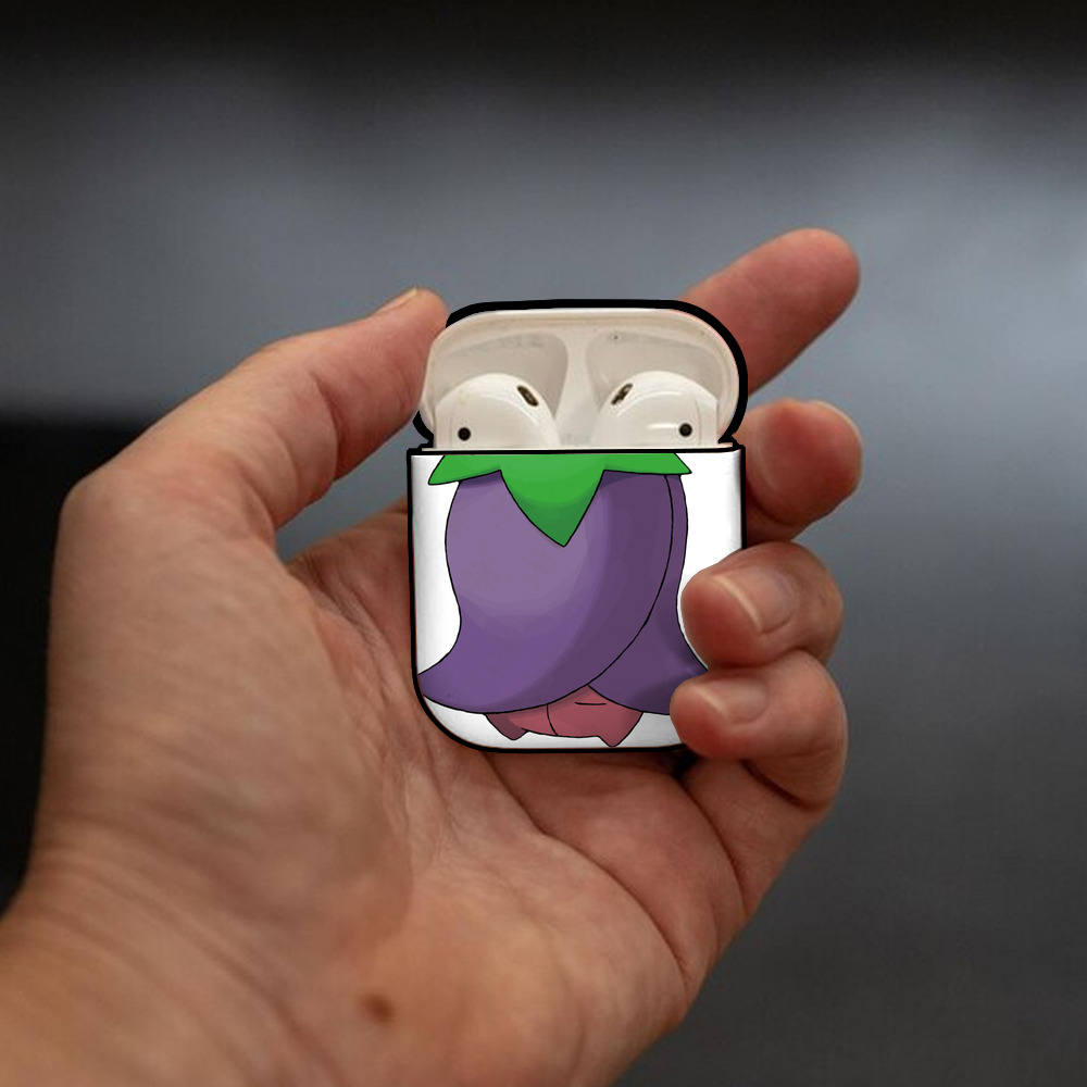 ポケットモンスター Pokémon AirPods 第2世代保護ケース ハードシェル ブラック 耐衝撃・防指紋・カラビナ付き