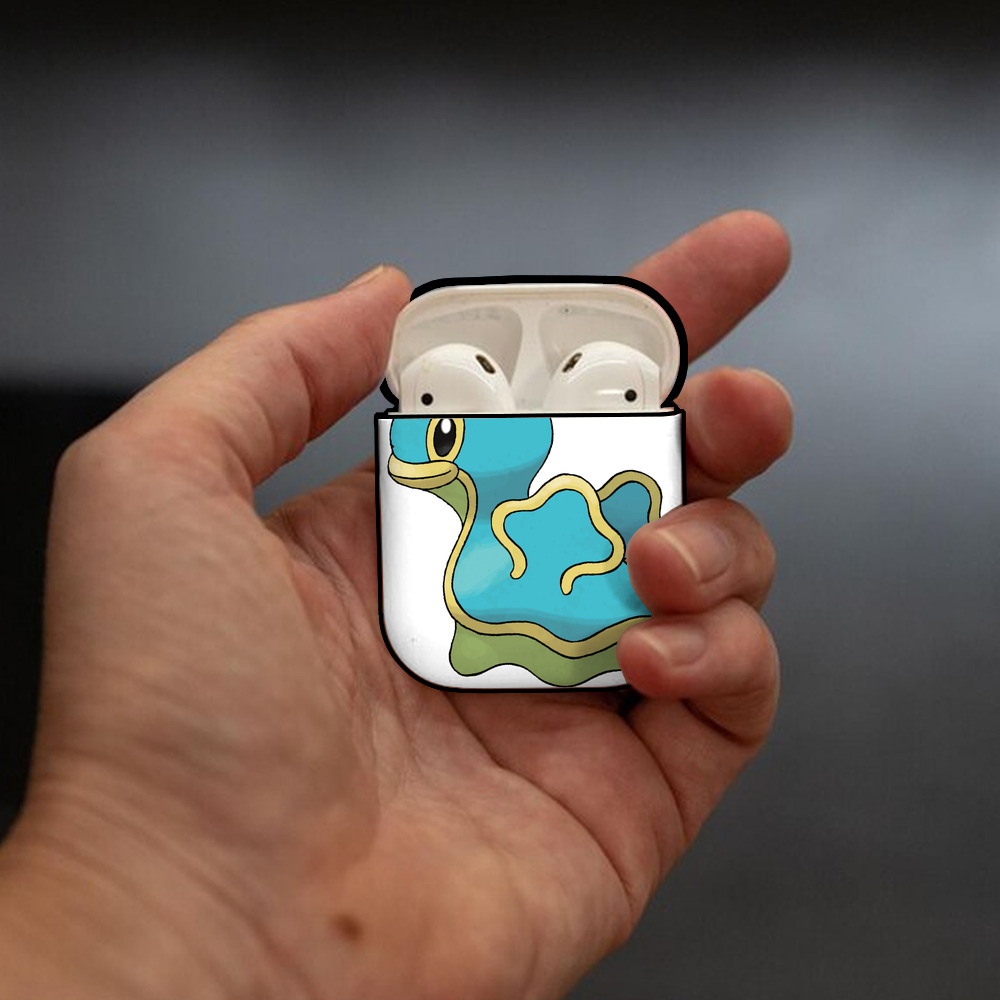 ポケットモンスター Pokémon AirPods 第2世代保護ケース ハードシェル ブラック 耐衝撃・防指紋・カラビナ付き