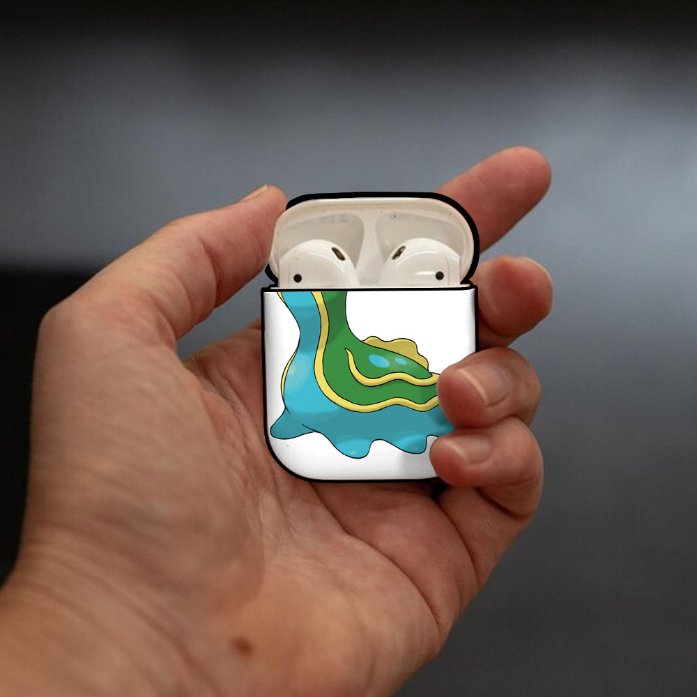 ポケットモンスター Pokémon AirPods 第2世代保護ケース ハードシェル ブラック 耐衝撃・防指紋・カラビナ付き
