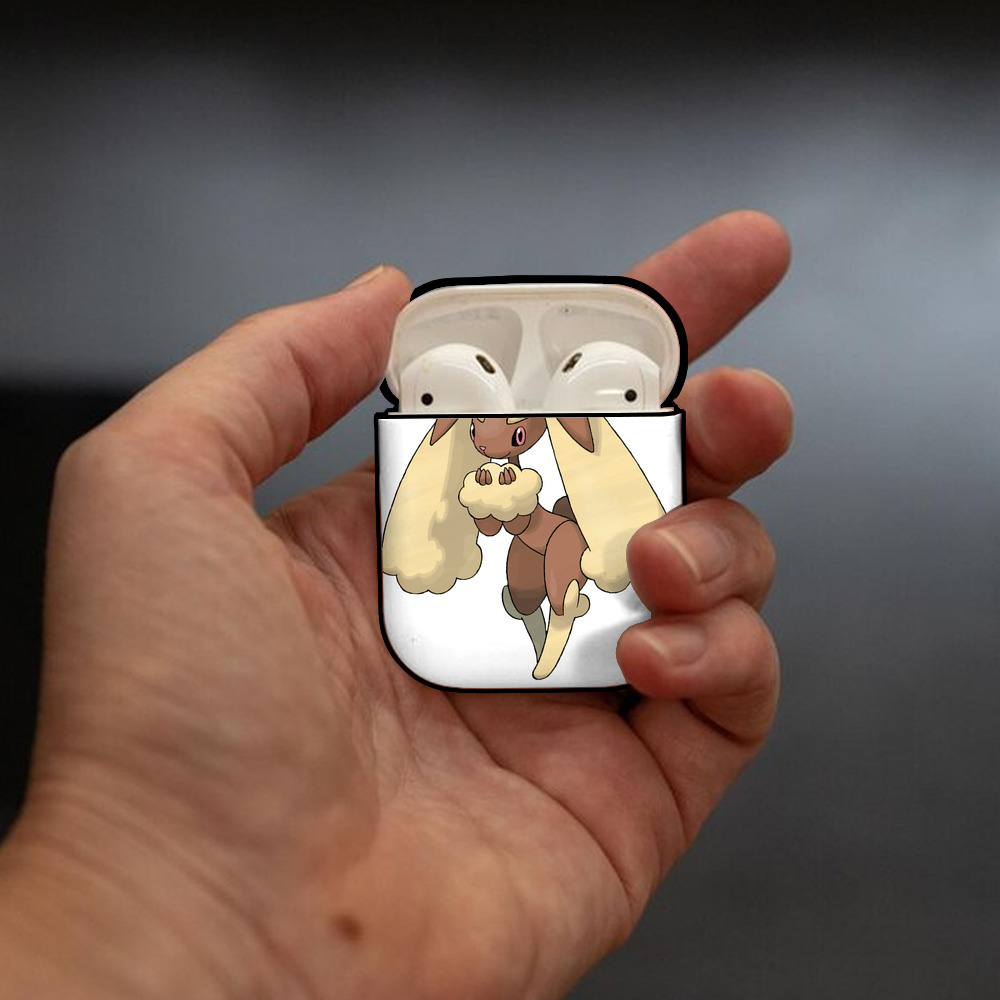 ポケットモンスター Pokémon AirPods 第2世代保護ケース ハードシェル ブラック 耐衝撃・防指紋・カラビナ付き