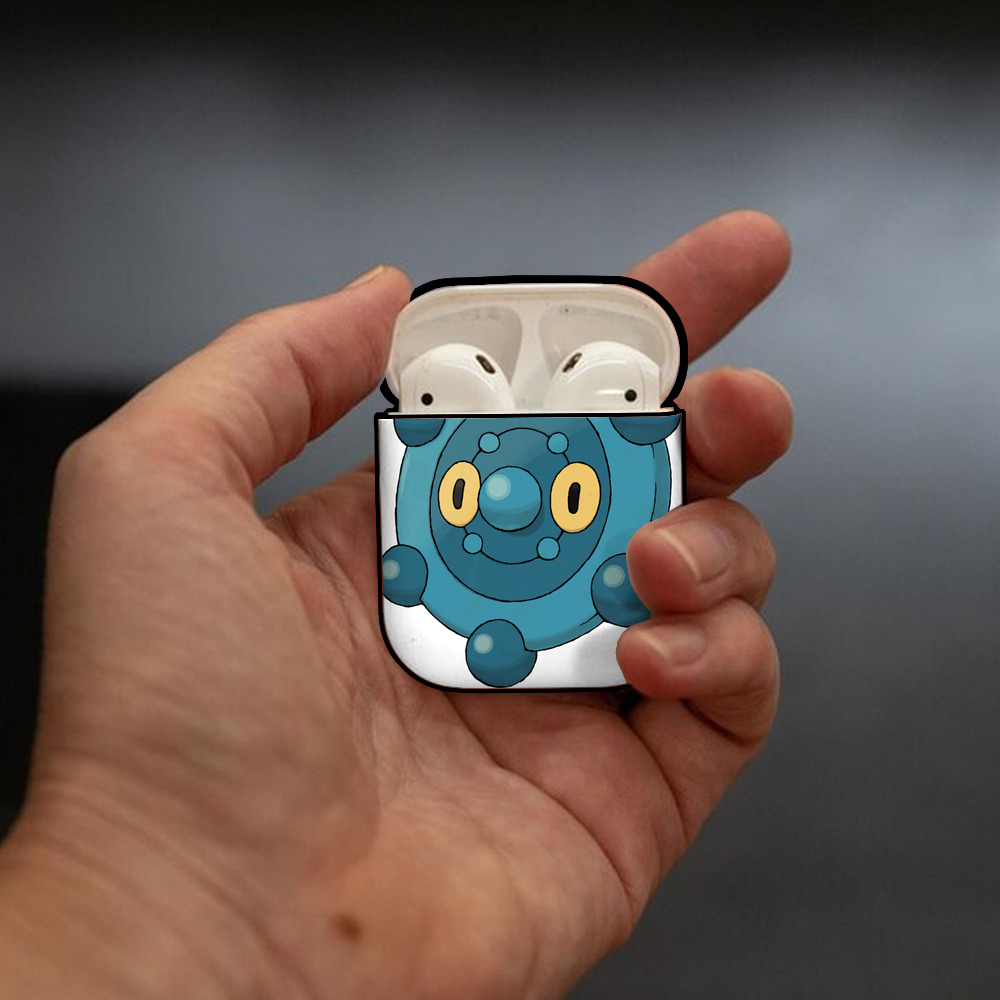 ポケットモンスター Pokémon AirPods 第2世代保護ケース ハードシェル ブラック 耐衝撃・防指紋・カラビナ付き