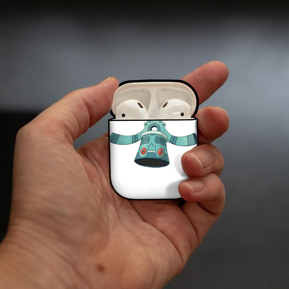 ポケットモンスター Pokémon AirPods 第2世代保護ケース ハードシェル ブラック 耐衝撃・防指紋・カラビナ付き