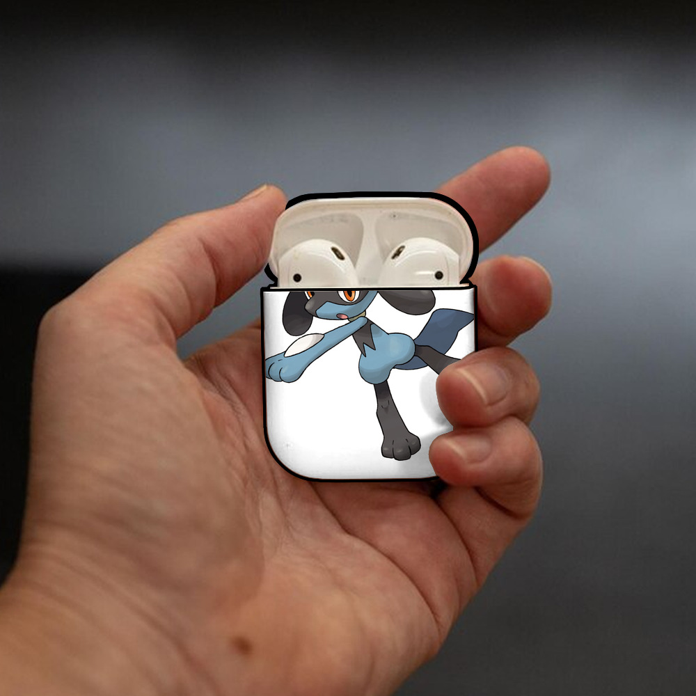 ポケットモンスター Pokémon AirPods 第2世代保護ケース ハードシェル ブラック 耐衝撃・防指紋・カラビナ付き