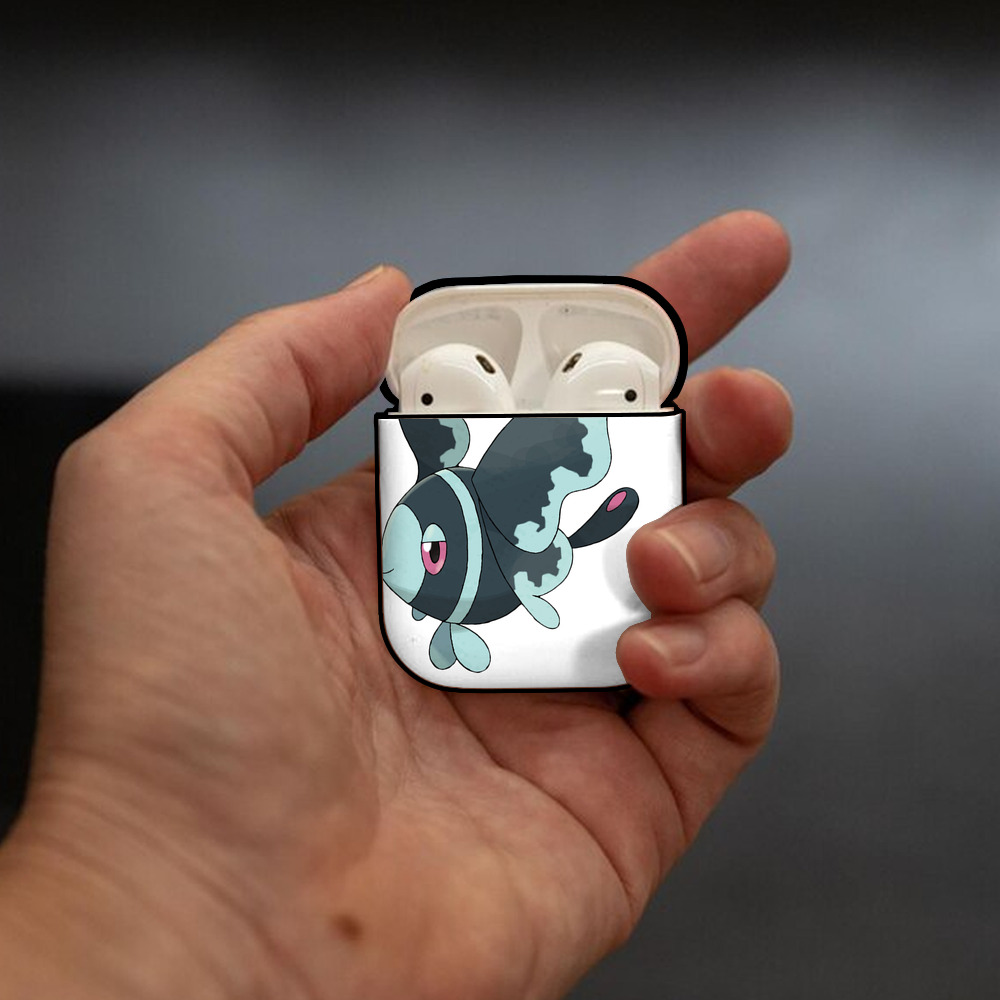 ポケットモンスター Pokémon AirPods 第2世代保護ケース ハードシェル ブラック 耐衝撃・防指紋・カラビナ付き