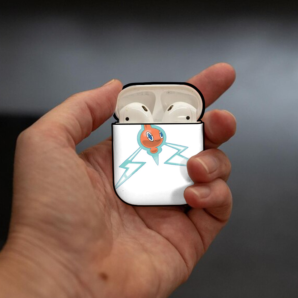 ポケットモンスター Pokémon AirPods 第2世代保護ケース ハードシェル ブラック 耐衝撃・防指紋・カラビナ付き