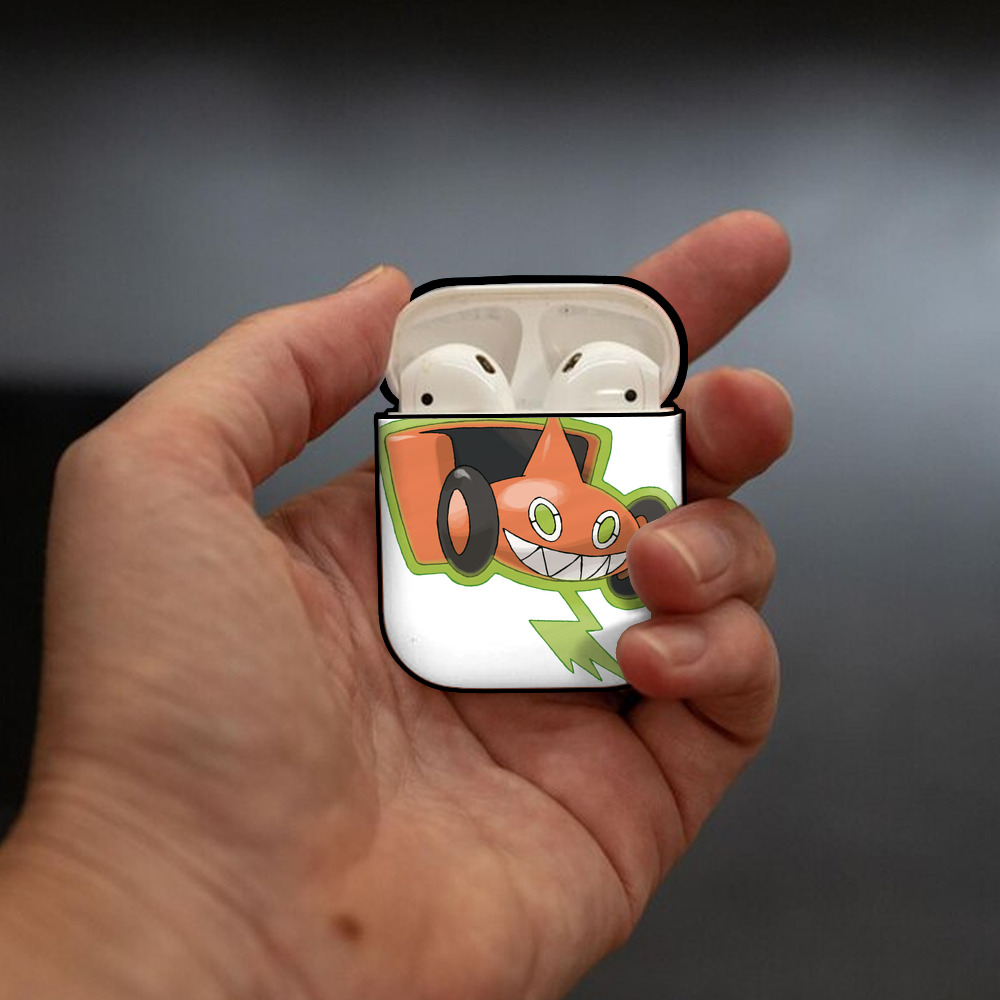 ポケットモンスター Pokémon AirPods 第2世代保護ケース ハードシェル ブラック 耐衝撃・防指紋・カラビナ付き