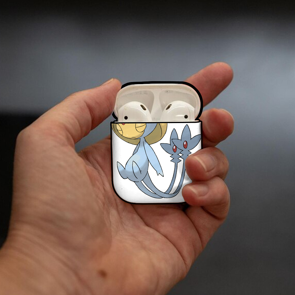 ポケットモンスター Pokémon AirPods 第2世代保護ケース ハードシェル ブラック 耐衝撃・防指紋・カラビナ付き