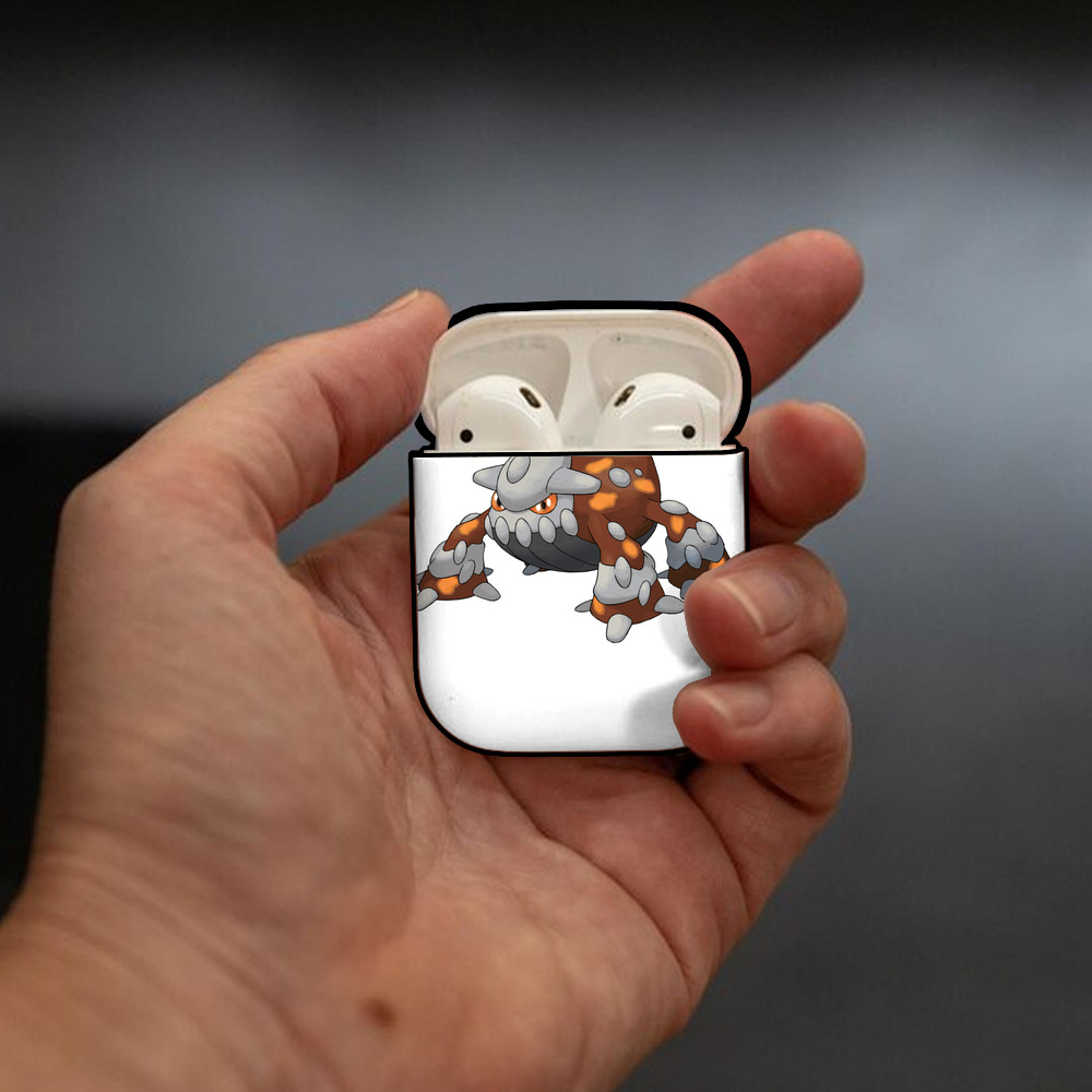 ポケットモンスター Pokémon AirPods 第2世代保護ケース ハードシェル ブラック 耐衝撃・防指紋・カラビナ付き