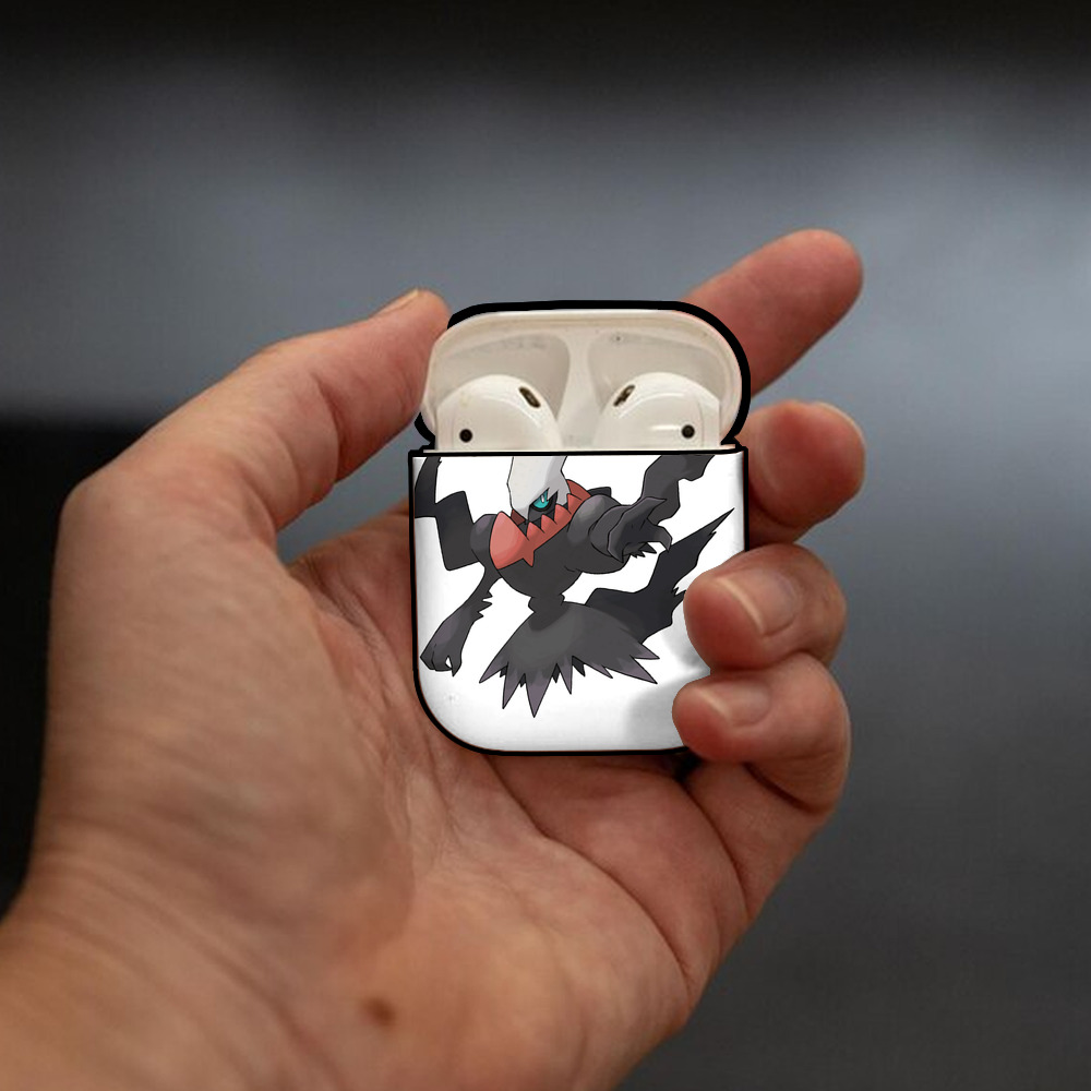 ポケットモンスター Pokémon AirPods 第2世代保護ケース ハードシェル ブラック 耐衝撃・防指紋・カラビナ付き