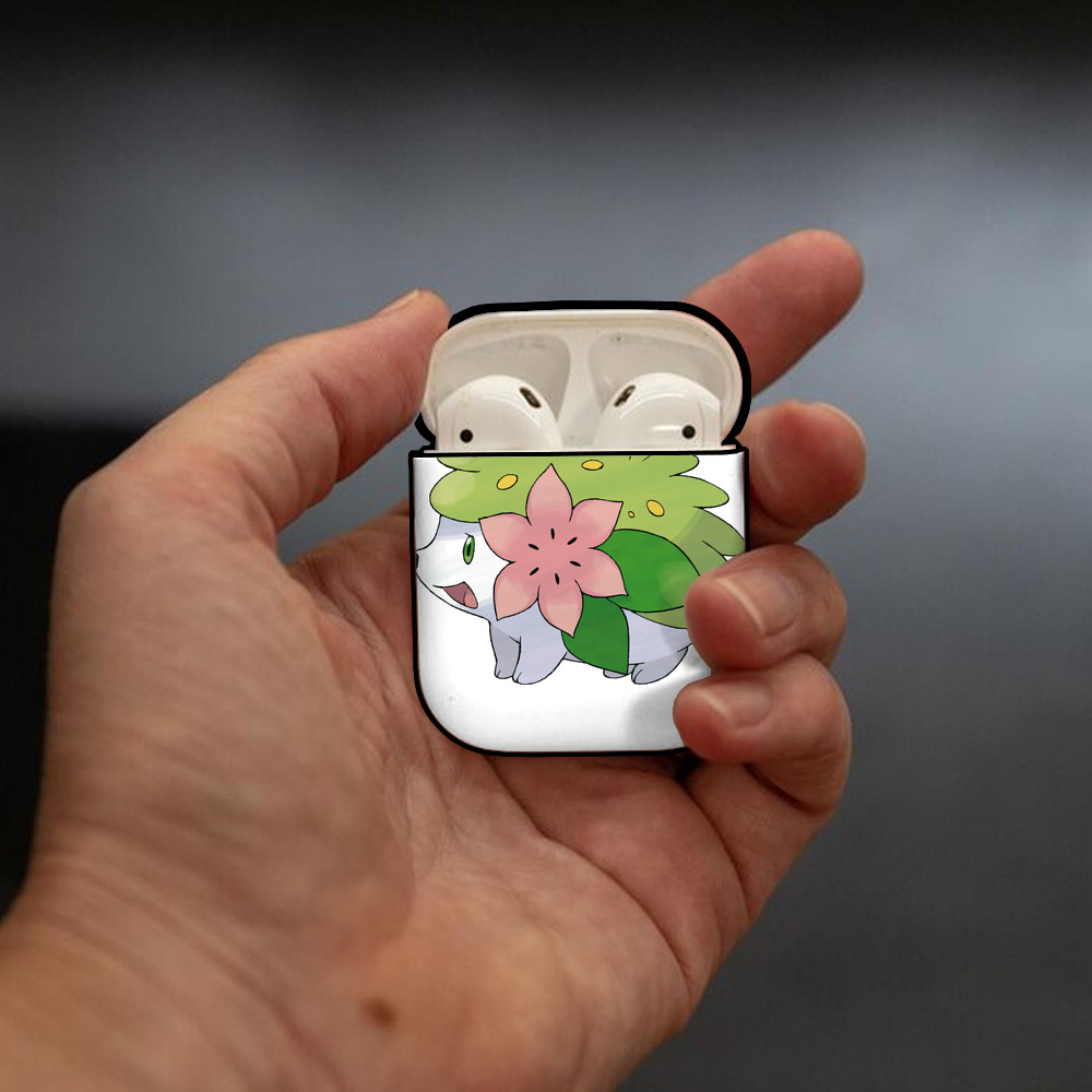 ポケットモンスター Pokémon AirPods 第2世代保護ケース ハードシェル ブラック 耐衝撃・防指紋・カラビナ付き