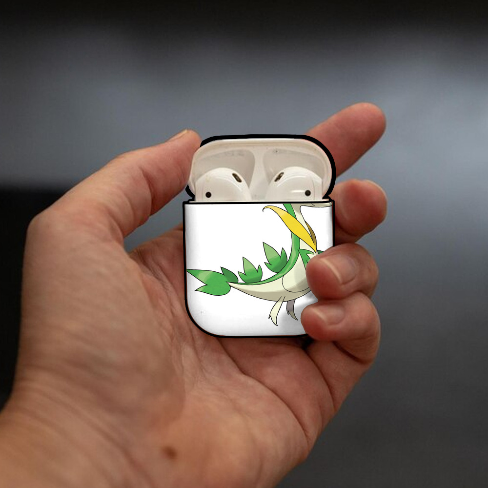 ポケットモンスター Pokémon AirPods 第2世代保護ケース ハードシェル ブラック 耐衝撃・防指紋・カラビナ付き