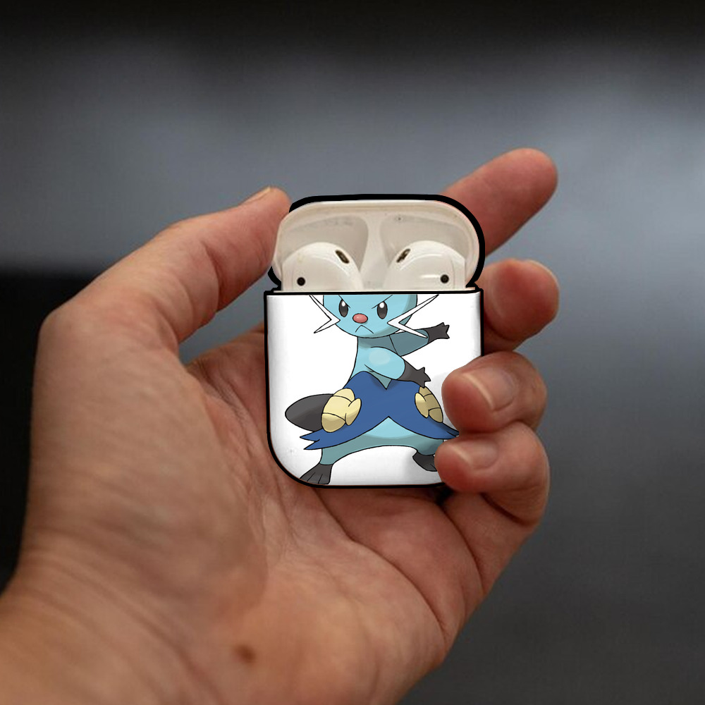 ポケットモンスター Pokémon AirPods 第2世代保護ケース ハードシェル ブラック 耐衝撃・防指紋・カラビナ付き