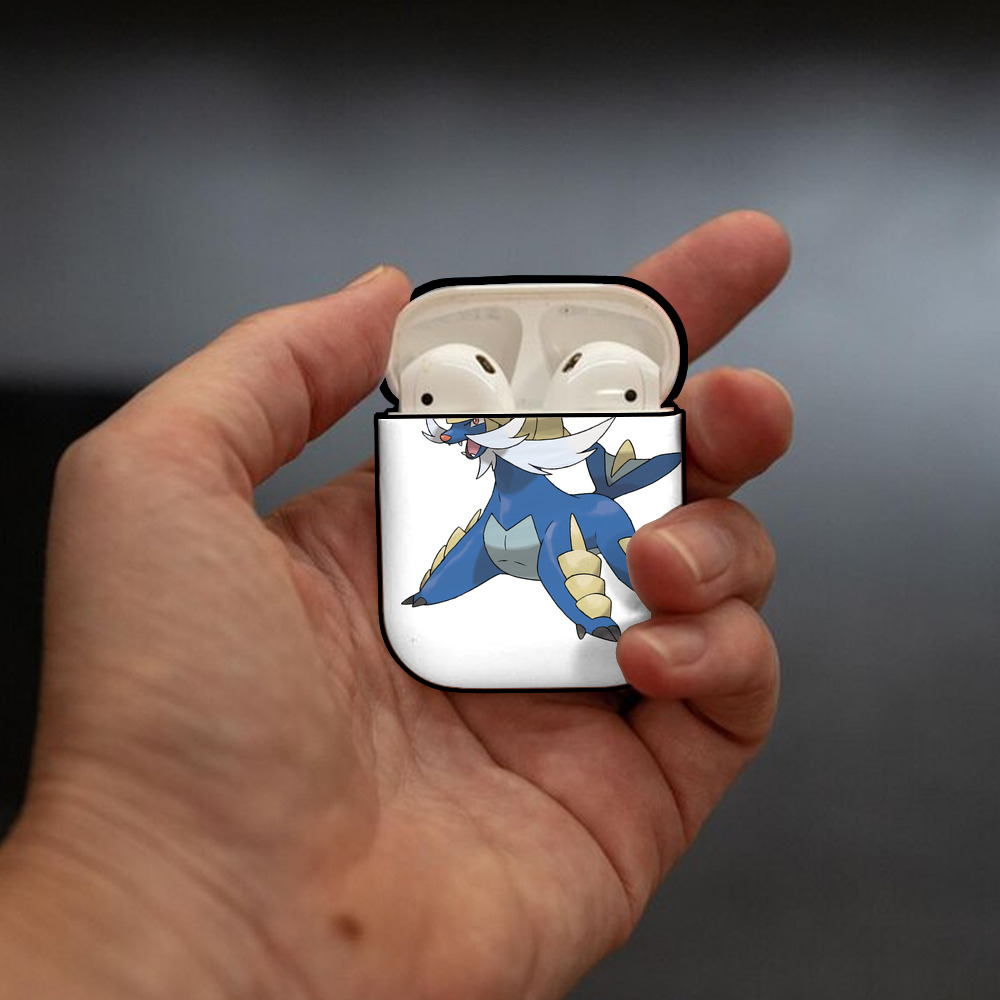 ポケットモンスター Pokémon AirPods 第2世代保護ケース ハードシェル ブラック 耐衝撃・防指紋・カラビナ付き