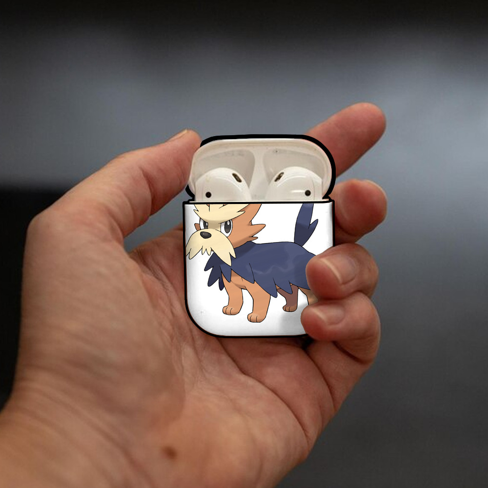 ポケットモンスター Pokémon AirPods 第2世代保護ケース ハードシェル ブラック 耐衝撃・防指紋・カラビナ付き