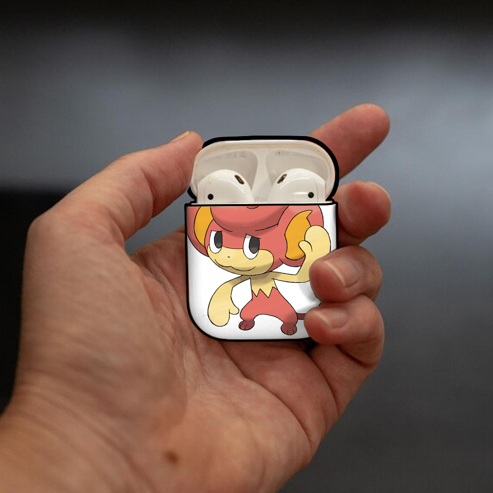 ポケットモンスター Pokémon AirPods 第2世代保護ケース ハードシェル ブラック 耐衝撃・防指紋・カラビナ付き