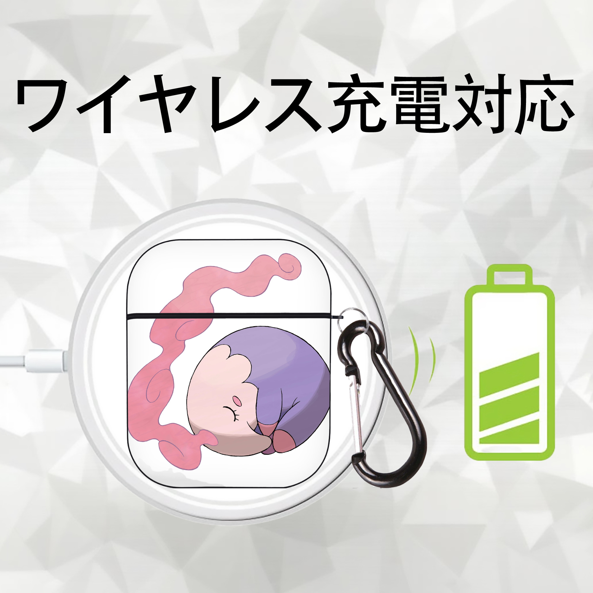 ポケットモンスター Pokémon AirPods 第2世代保護ケース ハードシェル ブラック 耐衝撃・防指紋・カラビナ付き