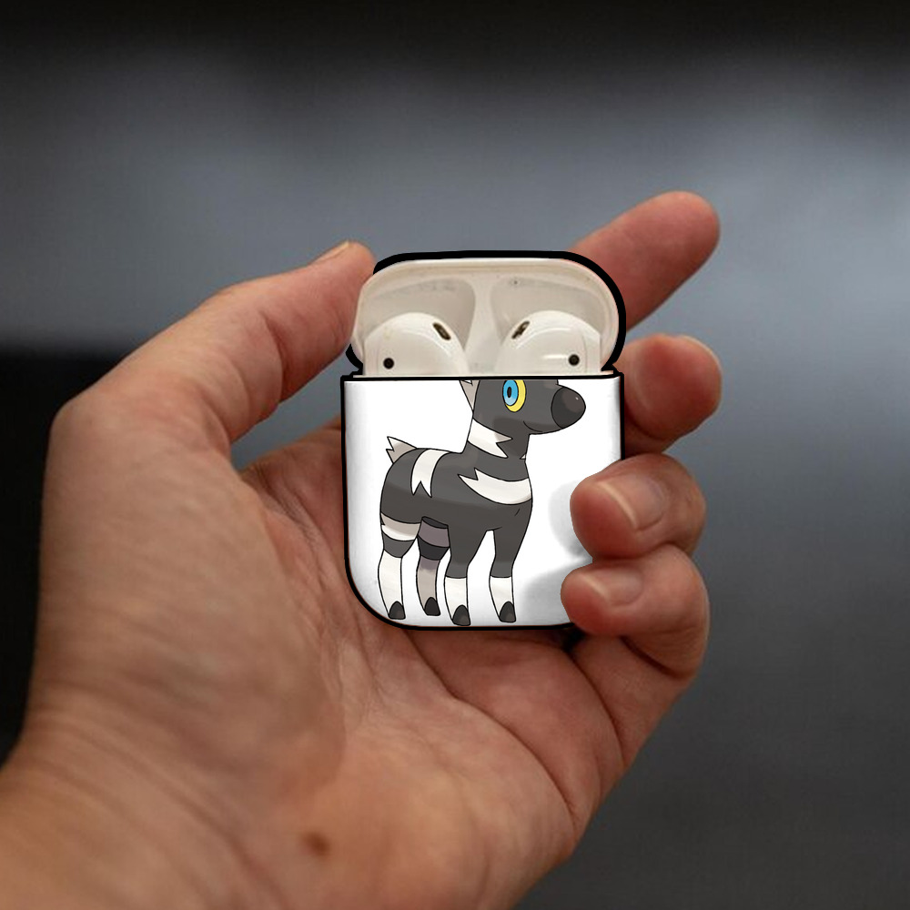 ポケットモンスター Pokémon AirPods 第2世代保護ケース ハードシェル ブラック 耐衝撃・防指紋・カラビナ付き