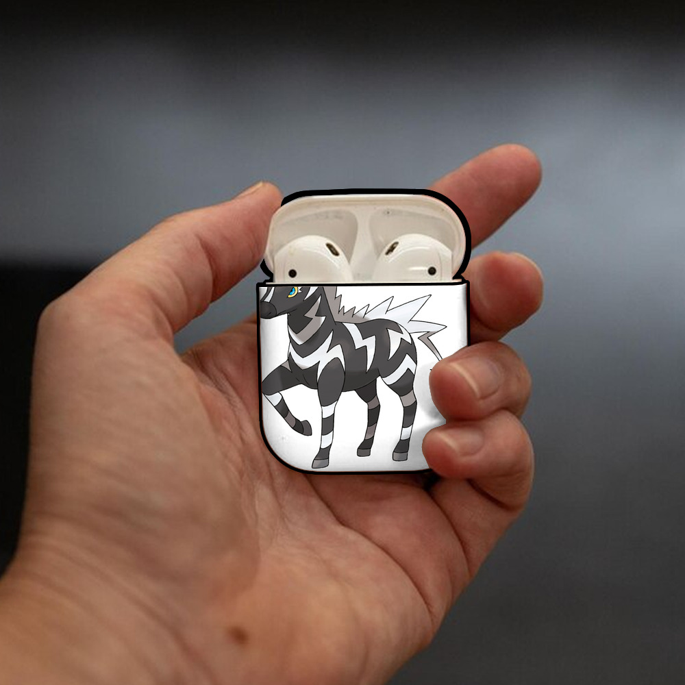 ポケットモンスター Pokémon AirPods 第2世代保護ケース ハードシェル ブラック 耐衝撃・防指紋・カラビナ付き