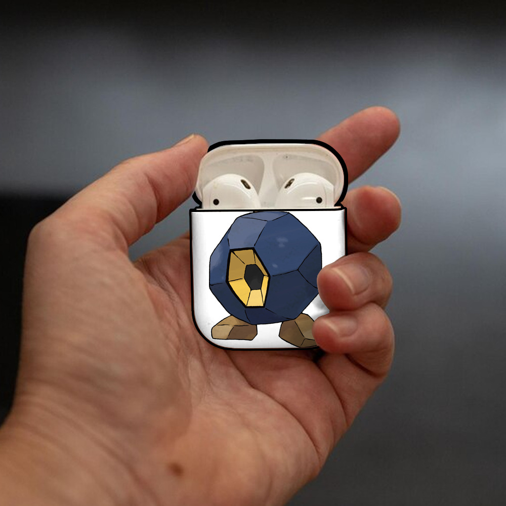ポケットモンスター Pokémon AirPods 第2世代保護ケース ハードシェル ブラック 耐衝撃・防指紋・カラビナ付き