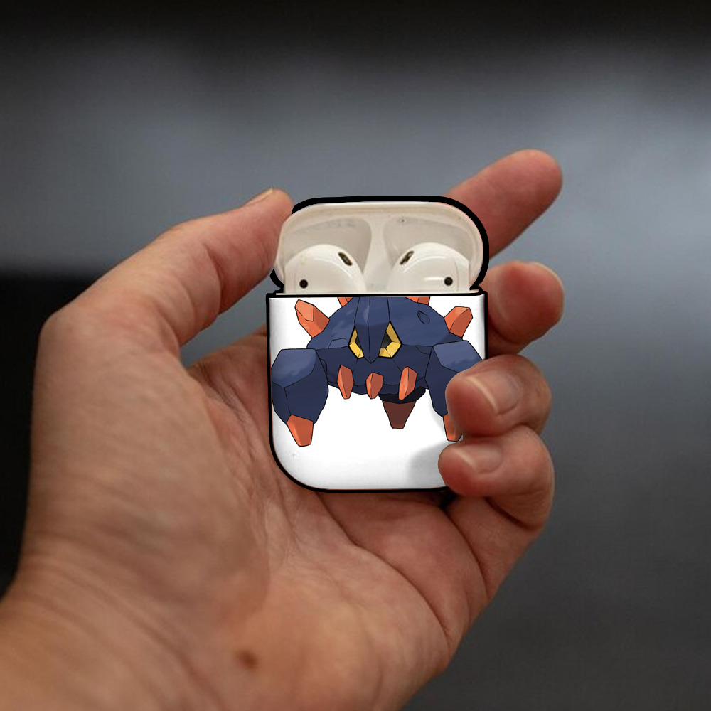 ポケットモンスター Pokémon AirPods 第2世代保護ケース ハードシェル ブラック 耐衝撃・防指紋・カラビナ付き