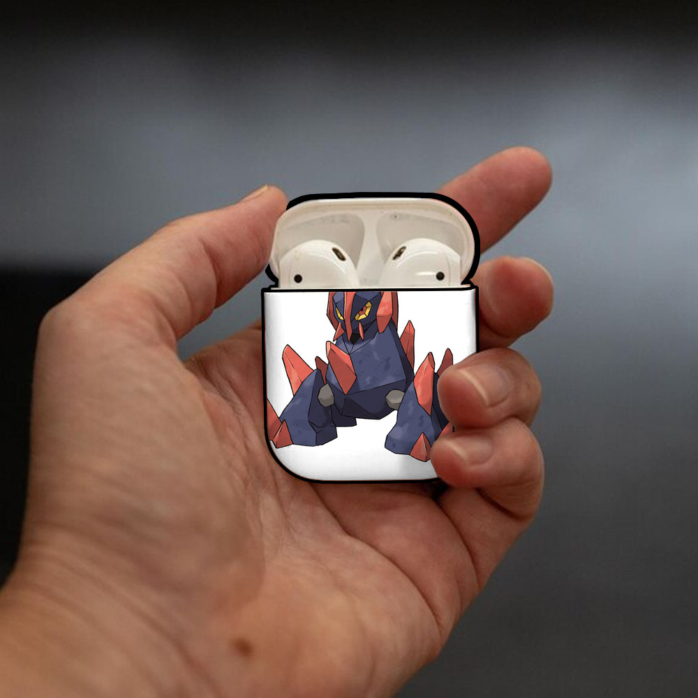 ポケットモンスター Pokémon AirPods 第2世代保護ケース ハードシェル ブラック 耐衝撃・防指紋・カラビナ付き