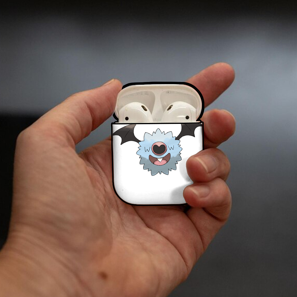 ポケットモンスター Pokémon AirPods 第2世代保護ケース ハードシェル ブラック 耐衝撃・防指紋・カラビナ付き
