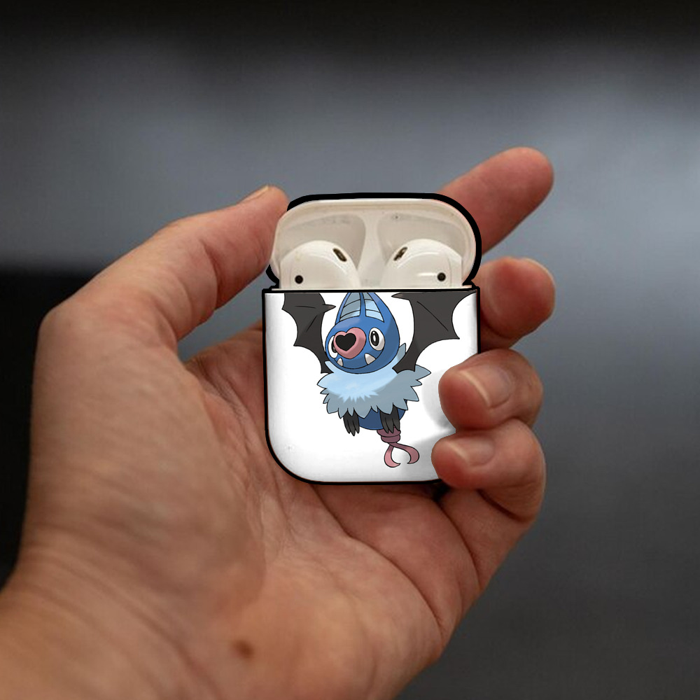 ポケットモンスター Pokémon AirPods 第2世代保護ケース ハードシェル ブラック 耐衝撃・防指紋・カラビナ付き