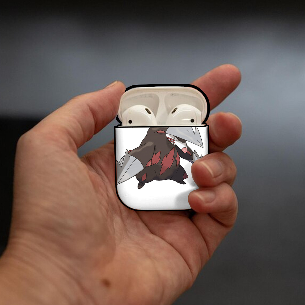 ポケットモンスター Pokémon AirPods 第2世代保護ケース ハードシェル ブラック 耐衝撃・防指紋・カラビナ付き