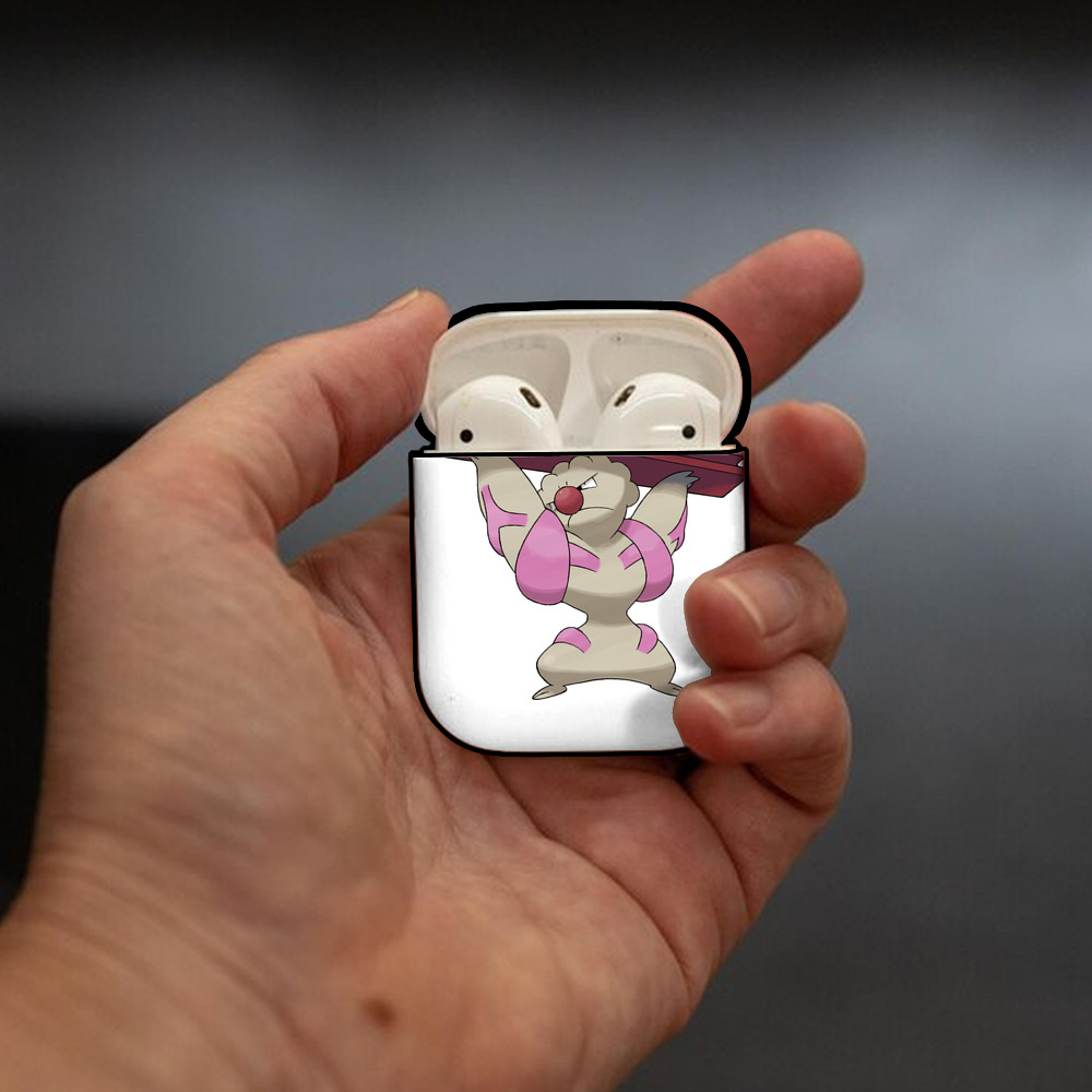 ポケットモンスター Pokémon AirPods 第2世代保護ケース ハードシェル ブラック 耐衝撃・防指紋・カラビナ付き