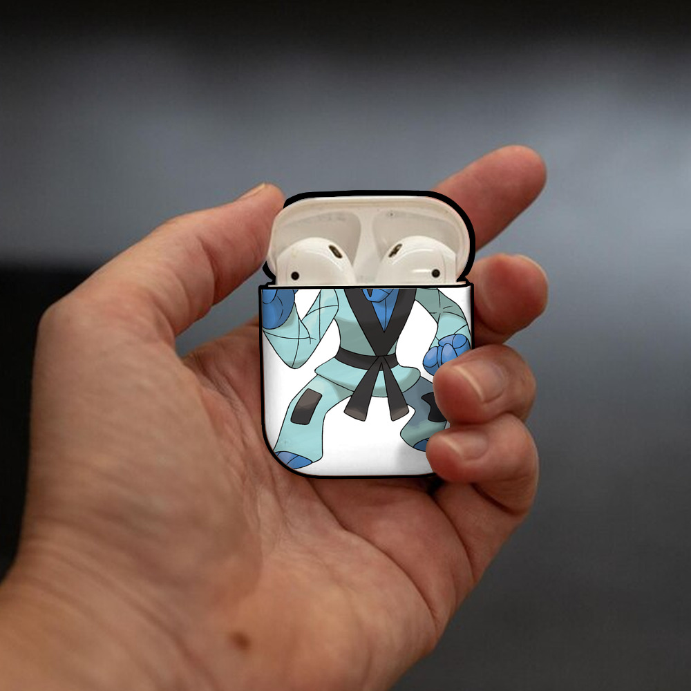ポケットモンスター Pokémon AirPods 第2世代保護ケース ハードシェル ブラック 耐衝撃・防指紋・カラビナ付き