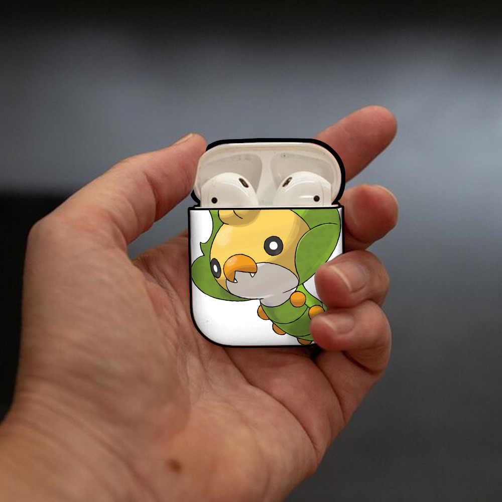 ポケットモンスター Pokémon AirPods 第2世代保護ケース ハードシェル ブラック 耐衝撃・防指紋・カラビナ付き