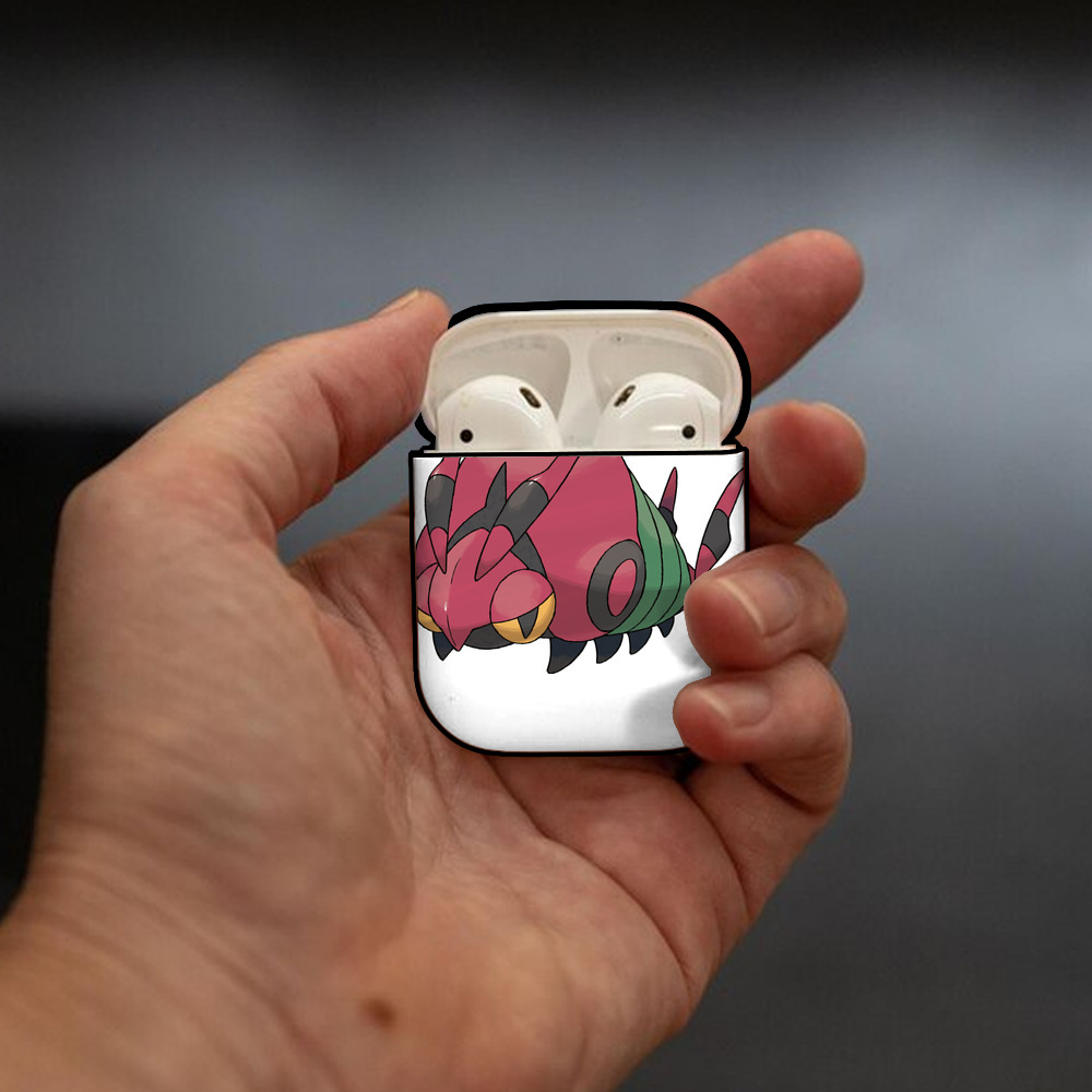 ポケットモンスター Pokémon AirPods 第2世代保護ケース ハードシェル ブラック 耐衝撃・防指紋・カラビナ付き