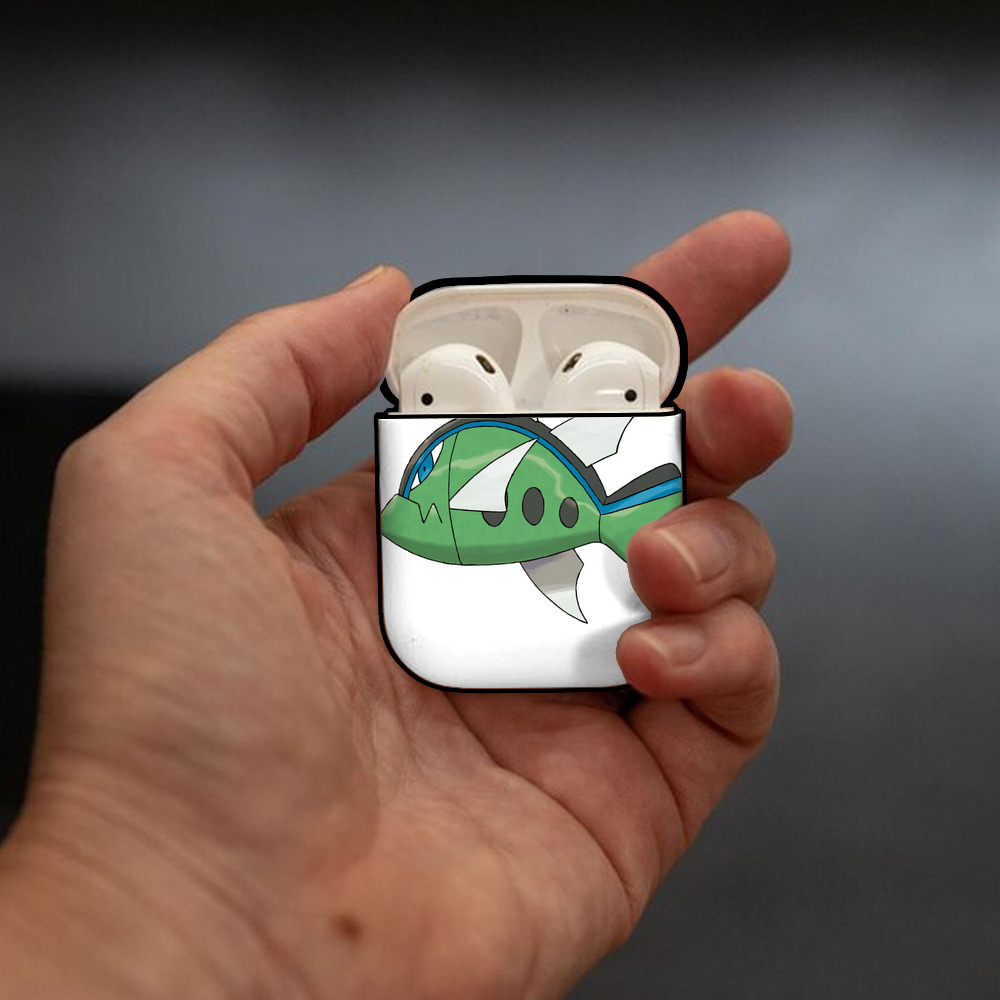 ポケットモンスター Pokémon AirPods 第2世代保護ケース ハードシェル ブラック 耐衝撃・防指紋・カラビナ付き