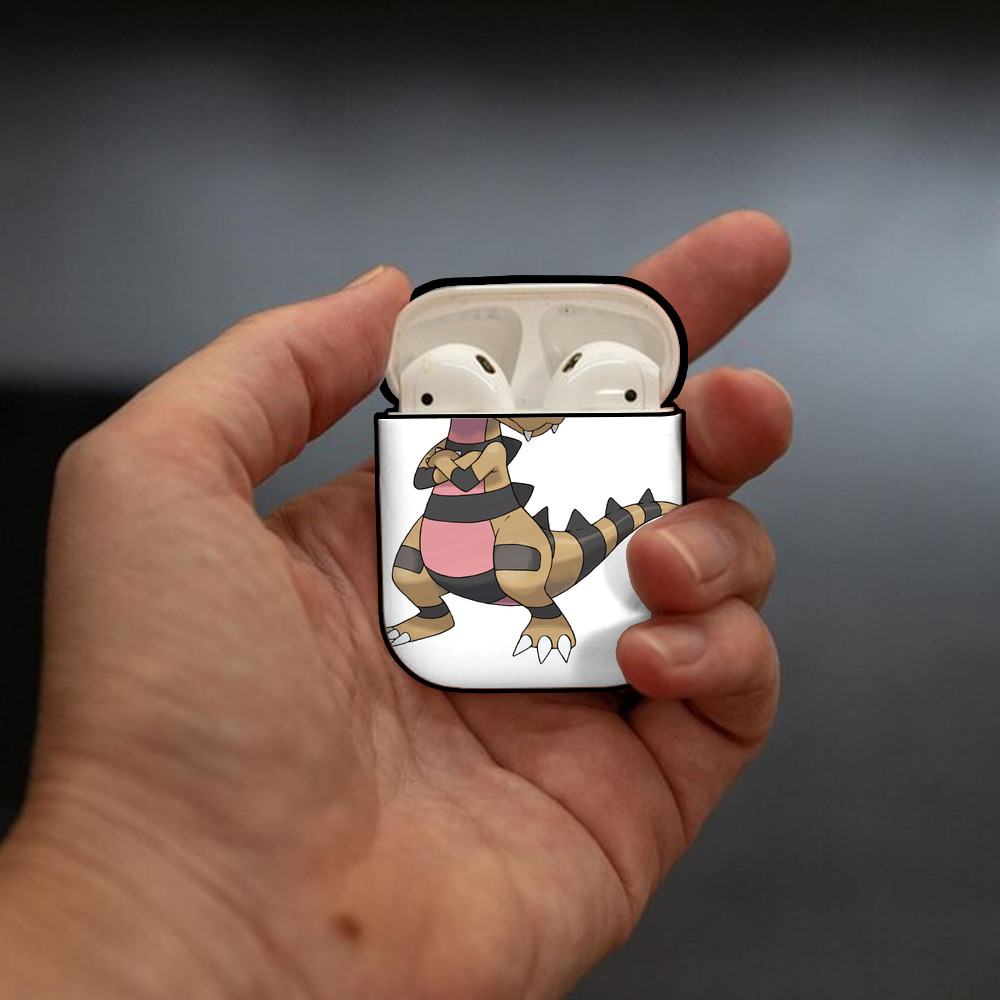 ポケットモンスター Pokémon AirPods 第2世代保護ケース ハードシェル ブラック 耐衝撃・防指紋・カラビナ付き
