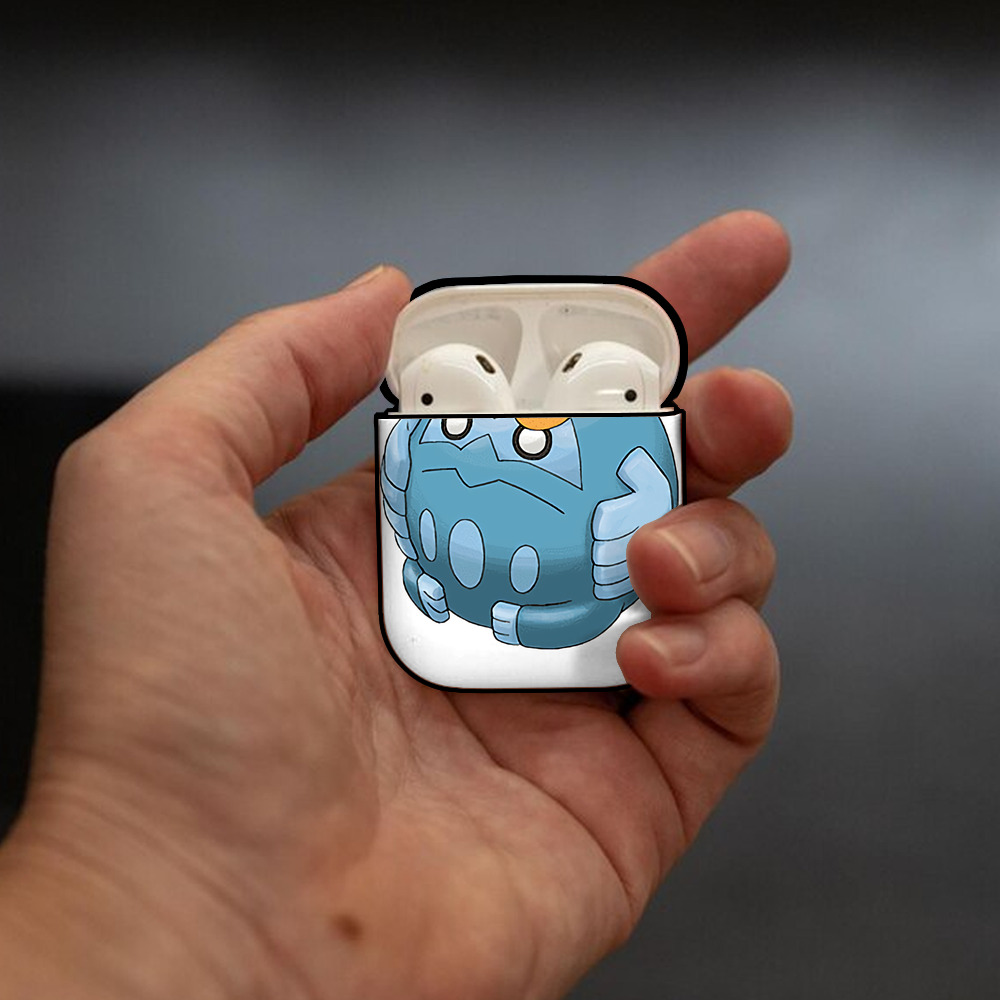 ポケットモンスター Pokémon AirPods 第2世代保護ケース ハードシェル ブラック 耐衝撃・防指紋・カラビナ付き