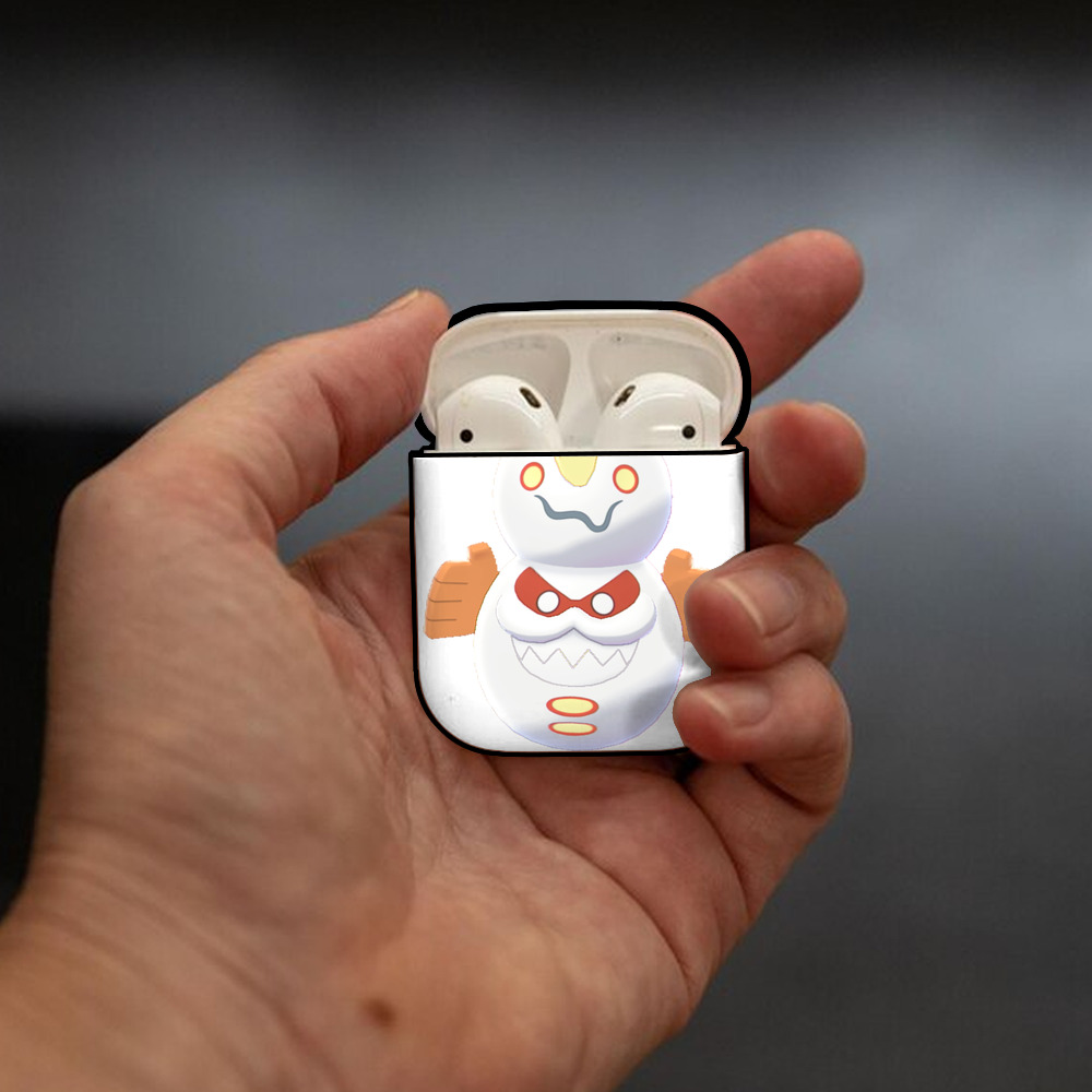 ポケットモンスター Pokémon AirPods 第2世代保護ケース ハードシェル ブラック 耐衝撃・防指紋・カラビナ付き